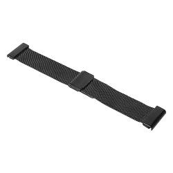 Hiraith Smartwatch-Armband, Atmungsaktives Edelstahl-Uhrenarmband mit Schnellverschluss, Modisch, 26 Mm, Verstellbar, für Partys Zum Laufen (Schwarz) von Hiraith