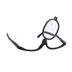 Hiraith Vergrößerungs-Augen-Make-up-Brille, Einzellinse, Rotierende Brille, Damen-Make-up, Unverzichtbares Werkzeug (Schwarz) von Hiraith