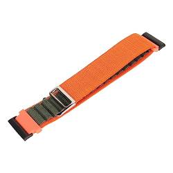 Hiraith Weiches Gewebtes Uhrenarmband, Elegantes Nylon-Smartwatch-Armband. Modisch Verstellbar Zum Laufen (Orange und Grün) von Hiraith