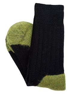 Hirsch Natur, Sport Socken mit Schaft, 98% Wolle (kbT), 2% Elasthan (47/48, Black/Hydro) von Hirsch Natur