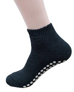 Hirsch Natur, Wellness/Yoga Stoppersocken, 70% Wolle 30% Seide (Schwarz, 44/46) von Hirsch Natur