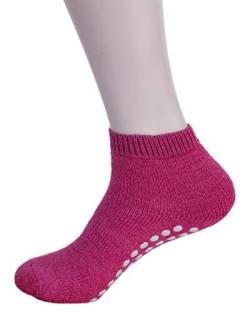 Hirsch Natur, Wellness/Yoga Stoppersocken Elia, 70% Wolle 30% Seide (Himbeere, 38/39) von Hirsch Natur