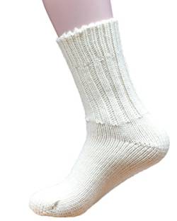 Hirsch Natur Dicke Socken, 100% Wolle (kbT), 5 Farben (40/41, Natur) von Hirsch Natur