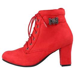 Hirschkogel Damen 3617400 Kurzschaft Stiefel, Rot (rot 021), 38 EU von Hirschkogel