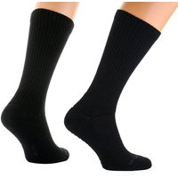 Hirschthal Funktionssocken 2, 4, 8 Paar Funktionssocken Sportsocken Socken Schwarz (2-Paar) Atmungsaktiv von Hirschthal