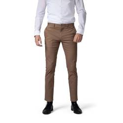 Hirschthal Herren Chino Hose Herrenhose Casual mit Stretch Slim-Fit - Camel W32/L32 von Hirschthal