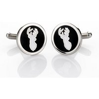 Hirschthal Manschettenknöpfe mit Gravur Herren Business Manschettenknöpfe Cufflinks (Set), im modischen Look von Hirschthal