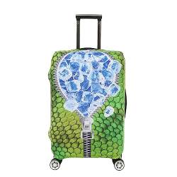 Hiseng 3D Kofferhülle Elastisch 18-32 Zoll Kofferschutzhülle Waschbar Gepäck Cover Reisekoffer Hülle Kofferschutz Luggage Cover Kofferschutzhülle (S (18-20 Zoll),Eiswürfel) von Hiseng