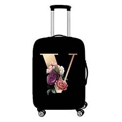 Hiseng Elastisch Kofferhülle Kofferschutzhülle Gepäck Cover Reisekoffer Hülle Koffer Schutzhülle Luggage Cover Waschbarer Kofferüberzug (L (26-28inch),V) von Hiseng