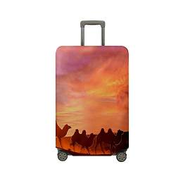 Hiseng Kofferhülle Elastisch 18-32 Zoll Kofferschutzhülle Waschbar Gepäck Cover Kameldruck Reisekoffer Hülle Kofferschutz Luggage Cover (Wüste,L) von Hiseng