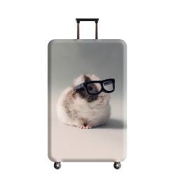 Hiseng Kofferhülle Elastisch 18-32 Zoll Kofferschutzhülle Waschbar Gepäck Cover Reisekoffer Hülle Kofferschutz Luggage Cover Kofferschutzhülle (M (22-24 Zoll),Hamster) von Hiseng