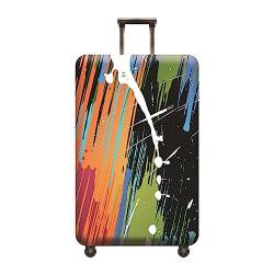 Hiseng Kofferhülle Elastisch 18-32 Zoll Kofferschutzhülle Waschbar Gepäck Cover Reisekoffer Hülle Kofferschutz Luggage Cover Kofferschutzhülle (S (18-20 Zoll),Aquarellmalerei 4) von Hiseng