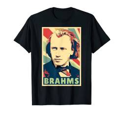 Johannes Brahms Vintage-Farben T-Shirt von History And Politics Store