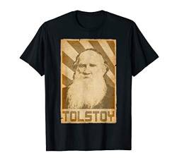 Leo Tolstoi Retro Propaganda T-Shirt von History And Politics Store
