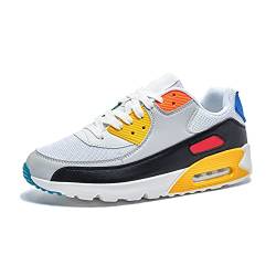 Turnschuhe Herren Sportschuhe Damen Laufschuhe Mit Dämpfung Sneakers Straßenlaufschuhe Fashion Fitness Schuhe Atmungsaktiv Leichte Gelb EU38 von Hitmars