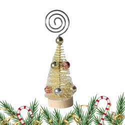 Weihnachtsbaum-Notizhalter - Foto-Memo-Halter mit Holzsockel | Saisonale Dekorationen für Couchtisch, Esstisch, Nachttisch, Arbeitstisch, Schlafsaal Hitrod von Hitrod