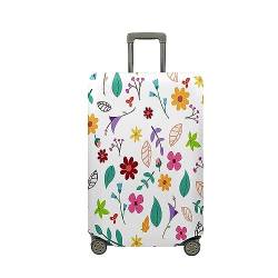 Hixingo Elastisch Kofferhülle Kofferschutzhülle, Koffer Schutzhülle Staubdichte Reisekoffer Hülle Trolley Case Schutzhülle Reisegepäckabdeckung (Herbst 4,M (22-24 Zoll)) von Hixingo