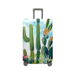 Hixingo Elastisch Kofferhülle Kofferschutzhülle, Koffer Schutzhülle Staubdichte Reisekoffer Hülle Trolley Case Schutzhülle Reisegepäckabdeckung (Kaktus 3,L (26-28 Zoll)) von Hixingo