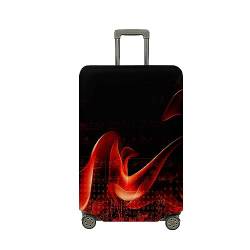 Hixingo Elastisch Kofferhülle Kofferschutzhülle, Koffer Schutzhülle Staubdichte Reisekoffer Hülle Trolley Case Schutzhülle Reisegepäckabdeckung (S (18-20 Zoll),Flamme E) von Hixingo