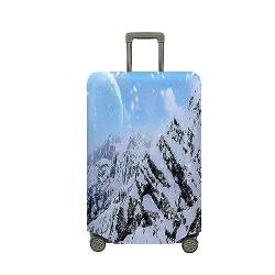 Hixingo Elastisch Kofferhülle Kofferschutzhülle, Koffer Schutzhülle Staubdichte Reisekoffer Hülle Trolley Case Schutzhülle Reisegepäckabdeckung (Winter 2,M (22-24 Zoll)) von Hixingo