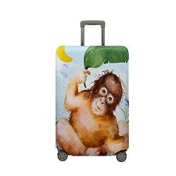 Hixingo Elastisch Kofferhülle Kofferschutzhülle, Koffer Schutzhülle Staubdichte Reisekoffer Hülle Trolley Case Schutzhülle Reisegepäckabdeckung (XL (30-32 Zoll),Roter Gorilla 10) von Hixingo