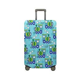 Hixingo Elastisch Kofferhülle Kofferschutzhülle, Koffer Schutzhülle Staubdichte Reisekoffer Hülle Trolley Case Schutzhülle Reisegepäckabdeckung (Züge8,XL (30-32 Zoll)) von Hixingo