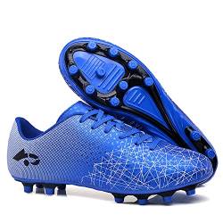 Hixingo Kinder Jungen Fussballschuhe Athletics Trainingsschuhe Schuhplatten Sportschuhe Fussballschuhe Atmungsaktive Football Schuhe für Draußen oder Halle Fussball Plätze von Hixingo