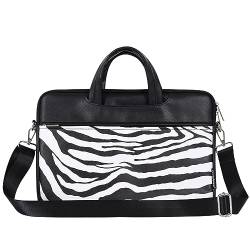 Hixingo Laptop-Handtasche für Frauen 13 14 15 Zoll Zebradruck Aktentasche Große Computer-Umhängetasche Professionelle Arbeitstasche Messenger Bag Laptoptasche Schultertasche Kompatibel (15 Zoll,E) von Hixingo