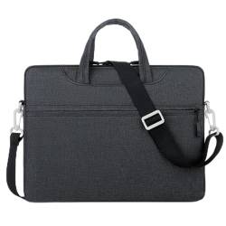 Hixingo Laptop-Handtasche für Frauen 14 15 Zoll Aktentasche Große Computer-Umhängetasche Professionelle Arbeitstasche Messenger Bag Laptoptasche Schultertasche Kompatibel (14’,Schwarz (Schultergurt)) von Hixingo