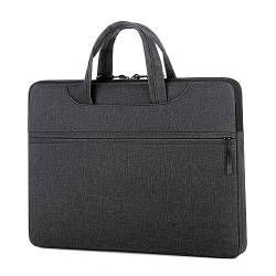 Hixingo Laptop-Handtasche für Frauen 14 15 Zoll Aktentasche Große Computer-Umhängetasche Professionelle Arbeitstasche Messenger Bag Laptoptasche Schultertasche Kompatibel (14’,schwarz (trägerlos)) von Hixingo