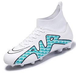 Hmhnsya Unisex Fußballschuhe Herren Professionelle Fußballschuhe High Top Spike Cleats Athletics Für Jugendliche Kinder Fußballschuhe von Hmhnsya