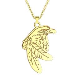 Halskette Ketten Schmuck Herren Frauen Anhänger Necklace Die Punk-Adler-Anhänger-Halskette Ist Eine Vintage-Tier-Vogel-Halskette Für Männer von Hmsanase