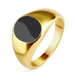 Hmsanase Ring Ringe Damen Bijouterie Herren Männer Hiphop Ring Schwarz/Rot Stein Ring Rock Männlich Eheringe 8 Gold4 von Hmsanase