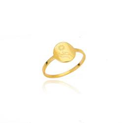 Hmsanase Ring Ringe Damen Bijouterie Herren Vintage Sonne Mond Ringe Für Frauen Männer Sonne Mond Fingerring Femme 7 Jz3715G von Hmsanase