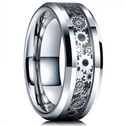 Ring Ringe Damen Bijouterie Herren Mode 8Mm Blauer Ring Für Männer Vintage Ring Männer Ehering Geschenk 13 Style37 von Hmsanase