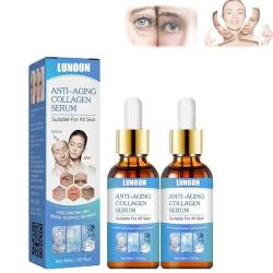 2 Stücke Botox Serum Soforteffekt Gesicht, Botox Gesichtsserum, Anti Falten Konzentrat, Botox Face Serum, Collagen Boost Anti-Aging Serum for All Skin Types von HoGeGe