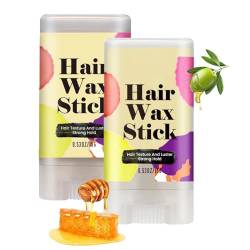 Hair Wax Stick, Haarwachs Stick Styling-Pomade langanhaltender Styling-Wachsstift zur Kontrolle Haarfinishs, Styling-Haar-Pomadestift, Styling Haar Pomade Stick,für Kantenkontrolle, Alle Haartypen (2) von HoGeGe