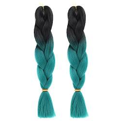 Kunsthaar Haar,Kanekalon Haar Haarverlängerungen, 23.6 inch Braiding Hair Extensions Ombre Jumbo Braids Hair 2 Stücke, Hair for Flechten Afro Box Braids, Für Crochet Twist Flechten Haar (#M12) von HoGeGe