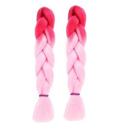 Kunsthaar Haar,Kanekalon Haar Haarverlängerungen, 23.6 inch Braiding Hair Extensions Ombre Jumbo Braids Hair 2 Stücke, Hair for Flechten Afro Box Braids, Für Crochet Twist Flechten Haar (#M35) von HoGeGe