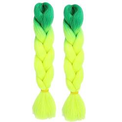 Kunsthaar Haar,Kanekalon Haar Haarverlängerungen, 23.6 inch Braiding Hair Extensions Ombre Jumbo Braids Hair 2 Stücke, Hair for Flechten Afro Box Braids, Für Crochet Twist Flechten Haar (#M38) von HoGeGe