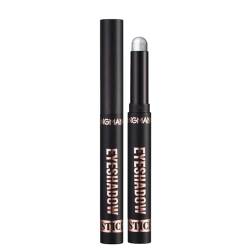 Shimmer and Matte Cream Eyeshadow Stick,Smooth Brilliant Eye Brightener Pencil,High Pigment Eye Highlighter Pen for Women,Long Lasting Waterproof Eye Shadow and Liners Makeup (#1, B) von HoGeGe