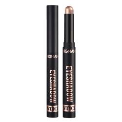 Shimmer and Matte Cream Eyeshadow Stick,Smooth Brilliant Eye Brightener Pencil,High Pigment Eye Highlighter Pen for Women,Long Lasting Waterproof Eye Shadow and Liners Makeup (#2, H) von HoGeGe
