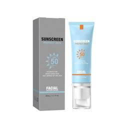 sunscreen for face,Moisturizing Face Sunscreen Lotion With Spf 50,Weightless & Refreshing Feel,Moisturizing Sunscreen Is Lightweight And Refreshing Non And Does Not Harm The Skin (blue, 1PC) von HoGeGe