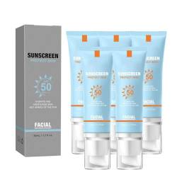 sunscreen for face,Moisturizing Face Sunscreen Lotion With Spf 50,Weightless & Refreshing Feel,Moisturizing Sunscreen Is Lightweight And Refreshing Non And Does Not Harm The Skin (blue, 5PC) von HoGeGe