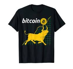 Bitcoin Bull BTC Crypto Currency Traders Blockchain Miners T-Shirt von Hodl Bitcoin Cryptocurrency Clothing