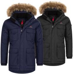 Höhenhorn Arpiglias Herren Winter Jacke Parka Parker mit Kunstfell Gefüttert M GrÃ¼n von Höhenhorn