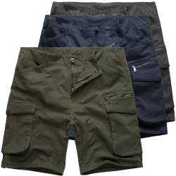 Höhenhorn Teramaster Herren Cargo Shorts Kurze Hose Bermuda W30 Schwarz von Höhenhorn