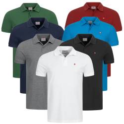 Höhenhorn Waliss Herren PoloShirt Polohemd Regular Fit 3XL Schwarz von Höhenhorn