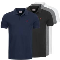 Höhenhorn Waliss Herren PoloShirt Polohemd Regular Fit S Dunkelgrau von Höhenhorn