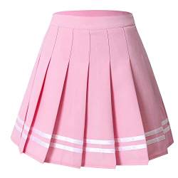 Hoerev Damen Mädchen Faltenrock Skirt Tennisrock Tennis Rock,36,M von Hoerev